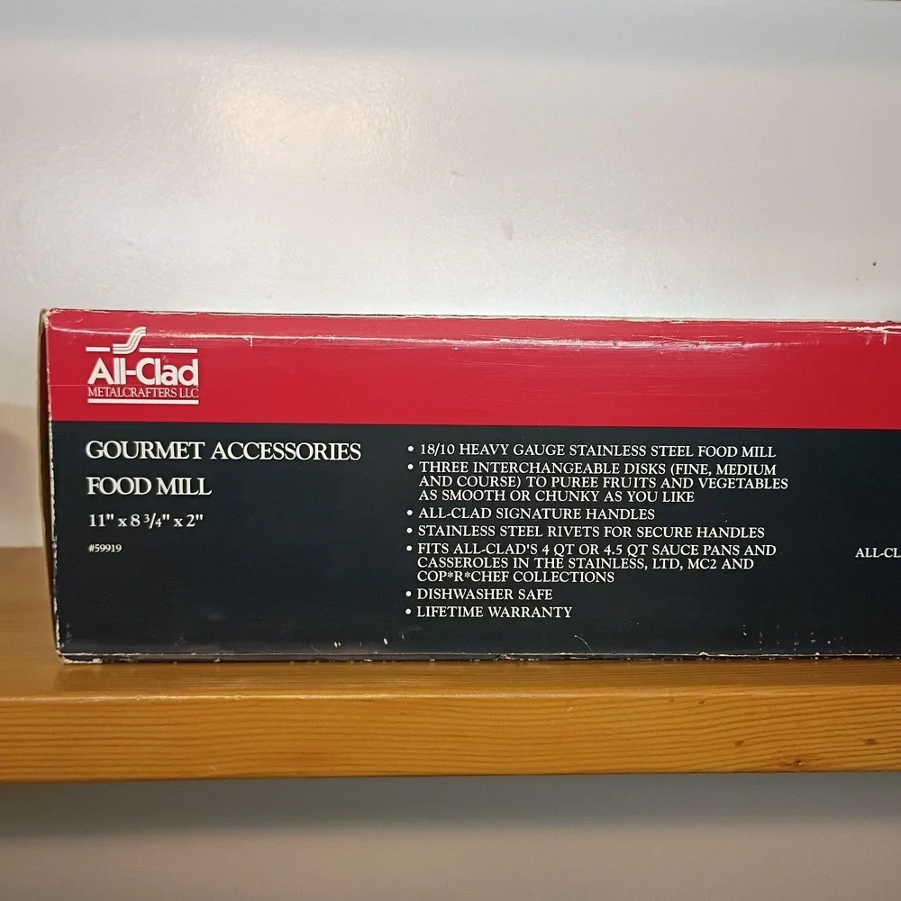 All-Clad Metalcrafters LLC Gourmet Accessories Food Mill 11